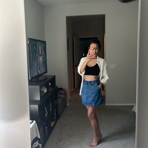 Ralph Lauren Denim Paneled A line skirt. Worn once size 2